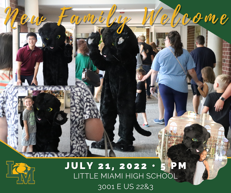 students smile and greet the little miami panther